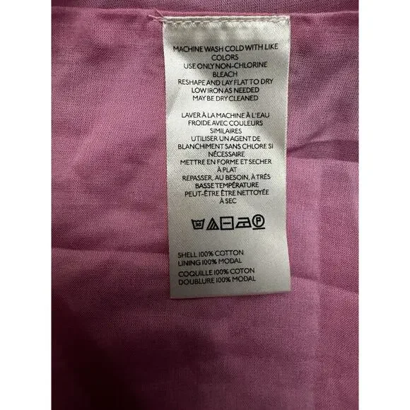 Anthropologie Square-Neck Eyelet Tiered Midi Dress Pink XLP NWT - Picture 9 of 9